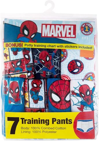 Marvel Baby-Boys Superhero Potty Training Pants, Success Chart & Stickers with Spiderman, Iron Man, Hulk & More Sizes 18m-4t in Saudi Arabia