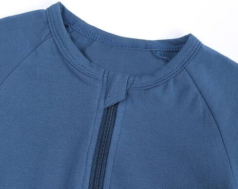 JunNeng Baby Boy Girl 2 Pack Short Sleeve Zipper Rompers Infant Cotton 2-way Zippers Comfy Summer Jumpsuit in Kuwait