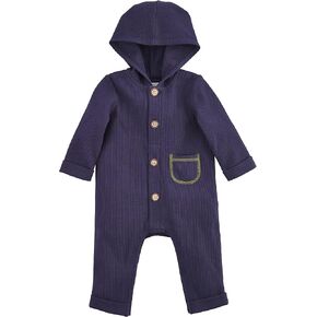 Mud Pie baby-boys Baby Hooded Bodysuit