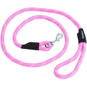 ZippyPaws - Climbers Dog Leash - Tough Climbing Rope Dog Leash - 2/3 Inch Thick - Black, 6-Feet