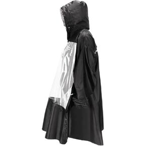 معطف ضد المطر للجنسين من PROAIM أسود مقاوم للماء لمعدات الفيديو والصوت. طراز بطول الركبة مع غطاء رأس وأكمام كاملة. (RC-PNCO-01) in Kuwait