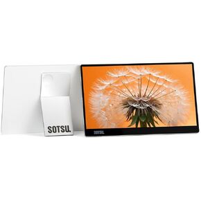 SOTSU FlipAction Go 14" Portable Monitor｜FHD 1080p｜400 Nits｜99% sRGB｜1200:1 | 5 Watts Only | Full Metal CNC | Lightweight and Slim｜Unique Pivoting Hinge | USB-C or Mini-HDMI | 2-yr Warranty