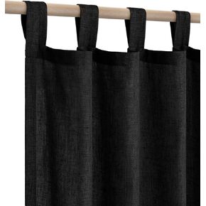KOUFALL Linen Curtains 84 Inch Length for Living Room 2 Panels Set,Farmhouse Boho Tab Top Semi Sheer Light Filtering Neutral Country Window Curtain Drapes for Bedroom,52x84 Inches Long,Natural Cream in Kuwait