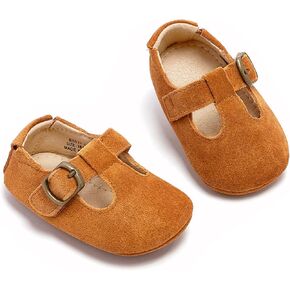 THEE BRON Unisex Baby Moccasins Leather Shoes Soft Sole Toddler Walker Sneakers