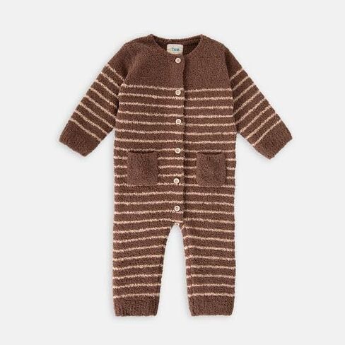 7AM Infant Romper Long Sleeve - Striped Toddler Romper Jumpsuits for Unisex Baby, Round Neck One Piece Outfit | Fuzzy & Comfy in Saudi Arabia