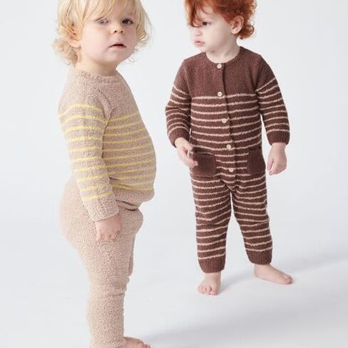 7AM Infant Romper Long Sleeve - Striped Toddler Romper Jumpsuits for Unisex Baby, Round Neck One Piece Outfit | Fuzzy & Comfy in Saudi Arabia