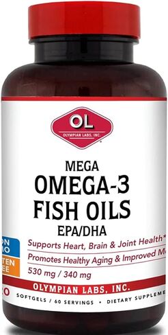Olympian Labs Mega Omega 3 Fish Oils, 60 sevings,3148 in Saudi Arabia