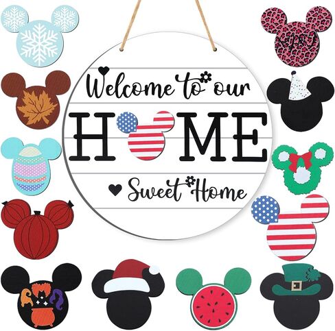 لافتة ترحيب BDUSXYZ، لافتة باب أمامية موسمية لديكور حائط المزرعة، شماعة باب للمنزل المسكون (برتقالي) in Kuwait