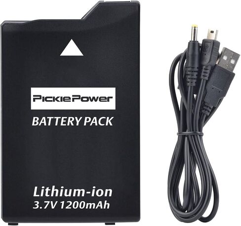 Pickle Power PSP 2000/3000 Battery with PSP Charger Cable for PSP 3000 / PSP Slim 2000 PSP-S110,PSP-2001, PSP-3000, PSP-3001, PSP-3002, PSP-3004, PSP Slim Console in Saudi Arabia