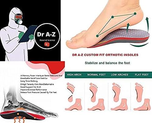 حشوات حذاء تقويم العظام من دكتور A-Z لزيادة دعم القوس، نعل داخلي لتقويم العظام للنساء والرجال، حشوة حذاء لدعم القوس لتخفيف تعب القدم، والتهاب اللفافة الأخمصية، وألم الكعب، نعال داخلية CF 440، مقاس S، M، L in Saudi Arabia