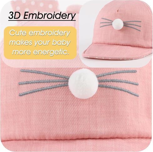 Peecabe Baby Baseball Cap Toddler Infant Boys Girls Sun Hat Breathable Cute Hats for Spring Summer 6M-3T in Saudi Arabia