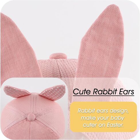 Peecabe Baby Baseball Cap Toddler Infant Boys Girls Sun Hat Breathable Cute Hats for Spring Summer 6M-3T in Saudi Arabia