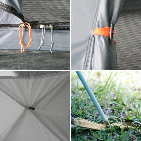 خيمة خارجية NTK Indy GT 4/6/8 أشخاص للتخييم | خيمة تخييم بواجهة أمامية ومظلة ممتدة| قبة مقاومة للماء بنسبة 100% وشبكة مسامية | خيمة 3 مواسم | خيمة سهلة الإعداد in Kuwait