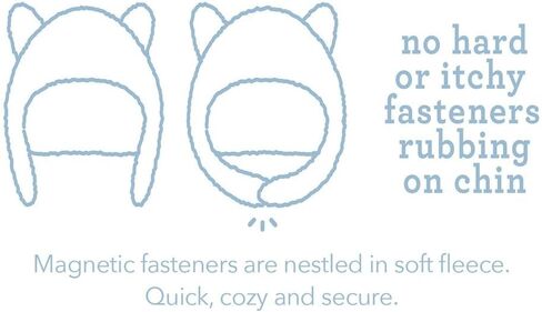 Magnificent Baby So Soft Minky and Fleece Magnetic Close Winter Hat in Kuwait