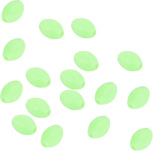 PATIKIL Luminous Fishing Bead, Soft Plastic Glow Fishing Bait Eggs Rig Bead Tackle Tool in Saudi Arabia