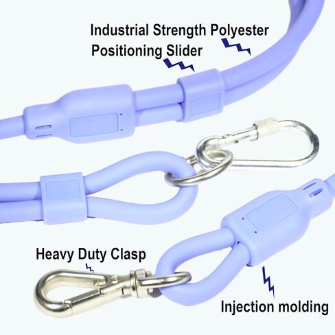 9-in-1 Hands Free Dog Leash Crossbody/Waist Black Small Dogs in Kuwait