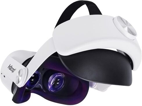 حزام الرأس متوافق مع حزام النخبة البديل القابل للتعديل لـ Oculus Quest 2 لملحقات Quest 2، الدعم المعزز والراحة في الواقع الافتراضي (2022 الأحدث A2) in Kuwait