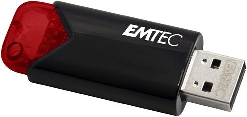 Emtec Click Easy B110 USB 3.0 (3.2) Flash Drive 256 GB External Storage - Red, Black in Saudi Arabia