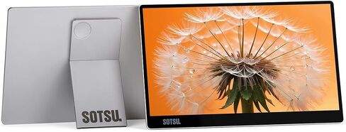 شاشة SOTSU FlipAction Go مقاس 14 بوصة المحمولة ｜FHD 1080p｜400 Nits｜99% sRGB｜CNC معدنية كاملة | خفيفة الوزن ونحيفة ｜مع مفصل محوري فريد وحقيبة واقية - مثالية للبدو الرقميين ومتعددي المهام in Kuwait