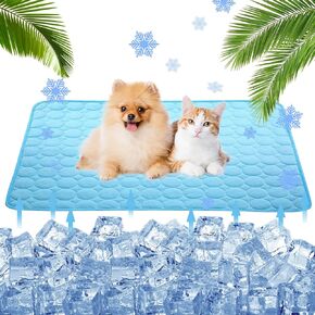 Cooling Mat for Dogs Cats Self Cooling Mat,Dog Cooling Mat-Upgraded Pet Cooling Mat Pad Blanket,Reusable Ice Silk Dog Cooling Pad,Washable Soft Cushion Puppy Kitten Pet Cooling Mat Pad Indoor/Outdoor