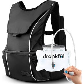 Drankful Adventure Pack | Part Running Vest, Part Hiking Backpack | Hybrid Hydration Pack for Mountain and Trail Running, Biking, Hiking | Ultra-Versatile Hydropack Running Backpack | Bladder Included in Kuwait