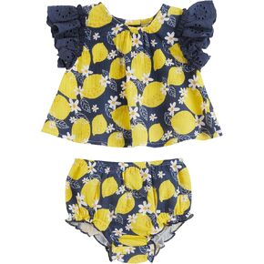 Mud Pie baby-girls Pinafore Set