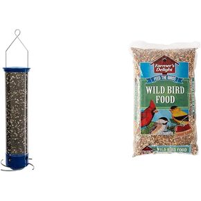 Droll Yankees 5-lb Squirrel-Proof Bird Feeder Bundle with 1-lb Classic Seed Feeder, 6 Feeding Stations
