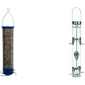 Droll Yankees 5-lb Squirrel-Proof Bird Feeder Bundle with 1-lb Classic Seed Feeder, 6 Feeding Stations