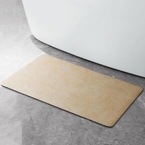 Stiio Bath Mat for Bathroom, Flat Bath Rug Super Absorbent Quick Dry, Non Slip Thin Bathroom Mats Fit Under Door, Easy Clean Washable Shower Mat Carpet for Kitchen, Bathtub, Sink, Grey 15x23 inches in Kuwait