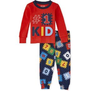 The Children's Place Unisex Baby and Toddler Long Sleeve Snug Fit Cotton 2 Piece Pajamas in Saudi Arabia