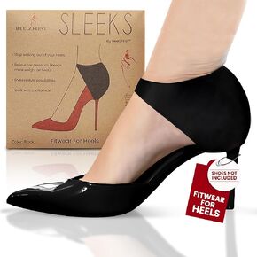 heelzfirst Sleeks - Shoe Fitwear, Wraps Around Ankle and Shoe to Keep Feet from Sliding Out of High Heels, Made for Comfort & Style, For Women Who Wear Heels, No More Foot Pain