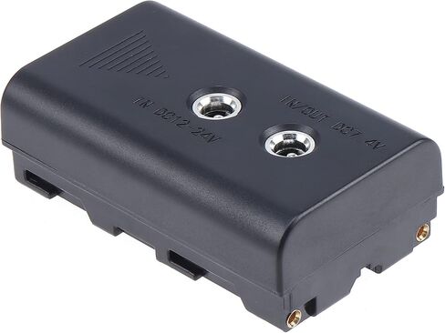 Power Adapter NP-F Dummy Battery DC Coupler for Sony NP-F550 F570 F750 F770 NP-F960 NP-F970 with DC Input and DC Output to Power Camera Monitor Video LED Light (with DC to DC Coiled Cable) in Saudi Arabia