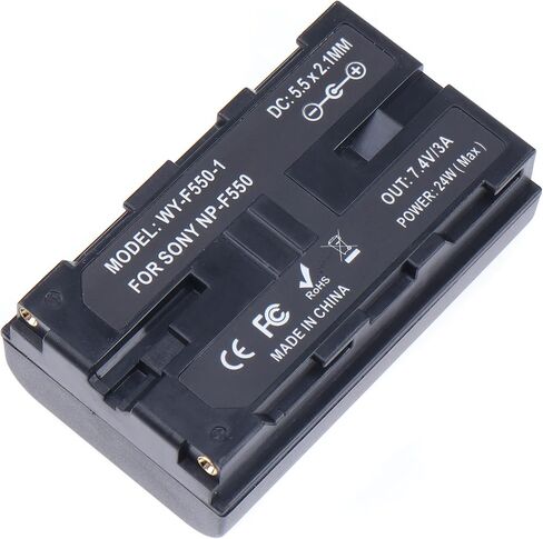 Power Adapter NP-F Dummy Battery DC Coupler for Sony NP-F550 F570 F750 F770 NP-F960 NP-F970 with DC Input and DC Output to Power Camera Monitor Video LED Light (with DC to DC Coiled Cable) in Saudi Arabia