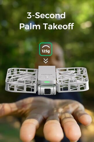 كاميرا HOVERAir X1 ذاتية الطيران، التقاط فيديو HDR بحجم الجيب، إقلاع راحة اليد، مسارات طيران ذكية، وضع Follow-Me، كاميرا عمل قابلة للطي مع تحكم بدون استخدام اليدين، أسود (كومبو) in Kuwait
