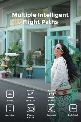 كاميرا HOVERAir X1 ذاتية الطيران، التقاط فيديو HDR بحجم الجيب، إقلاع راحة اليد، مسارات طيران ذكية، وضع Follow-Me، كاميرا عمل قابلة للطي مع تحكم بدون استخدام اليدين، أسود (كومبو) in Kuwait