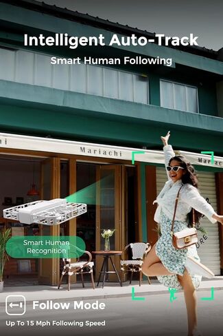 كاميرا HOVERAir X1 ذاتية الطيران، التقاط فيديو HDR بحجم الجيب، إقلاع راحة اليد، مسارات طيران ذكية، وضع Follow-Me، كاميرا عمل قابلة للطي مع تحكم بدون استخدام اليدين، أسود (كومبو) in Kuwait