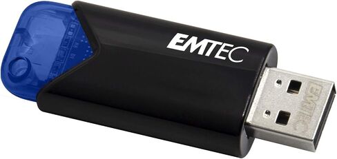Emtec Click Easy B110 USB 3.0 (3.2) محرك أقراص فلاش 256 جيجابايت وحدة تخزين خارجية - أحمر، أسود in Kuwait