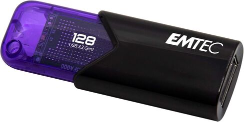 Emtec Click Easy B110 USB 3.0 (3.2) Flash Drive 256 GB External Storage - Red, Black in Saudi Arabia