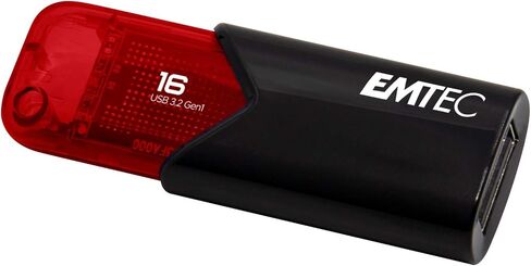 Emtec Click Easy B110 USB 3.0 (3.2) Flash Drive 256 GB External Storage - Red, Black in Saudi Arabia