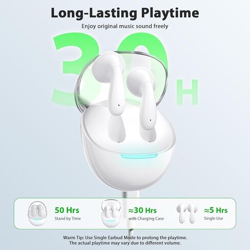 سماعات أذن لاسلكية بلوتوث 5.3 من COOYA لهواتف Samsung S24 Ultra S23 S22 A14 A54 HiFi سماعات ستيريو مزدوجة ميكروفون + 13 مم برامج تشغيل ديناميكية داخل الأذن لهاتف iPhone 15 Pro Max 14 13 Pixel 8 7a OnePlus in Kuwait