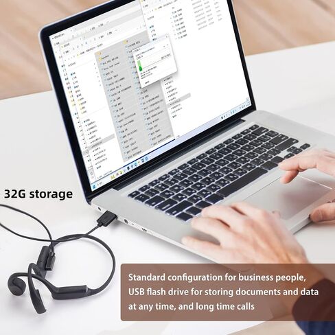 سماعات توصيل عظمية مع ميكروفون، سماعات أذن مفتوحة، مشغل MP3، محرك أقراص USB 32 جيجا، سماعات أذن لاسلكية بلوتوث للموسيقى، سماعات تشغيل، سماعات رأس رياضية، سماعات رأس خارجية. in Saudi Arabia