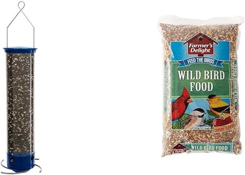 Droll Yankees 5-lb Squirrel-Proof Bird Feeder Bundle with 1-lb Classic Seed Feeder, 6 Feeding Stations in Saudi Arabia