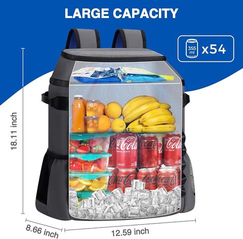 Heytrip Backpack Cooler Insulated Waterproof Leakproof Lunch Bag 36/54 Cans in Saudi Arabia