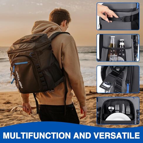 Heytrip Backpack Cooler Insulated Waterproof Leakproof Lunch Bag 36/54 Cans in Saudi Arabia