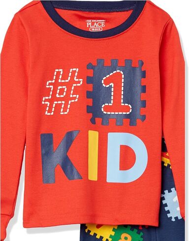 The Children's Place Unisex Baby and Toddler Long Sleeve Snug Fit Cotton 2 Piece Pajamas in Saudi Arabia