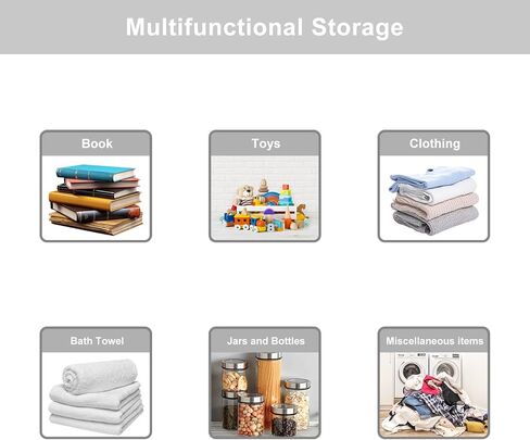 صناديق تخزين قابلة للطي مقاس 13 × 13 مكعبات تخزين من القماش وسلال تخزين من الكتان للأرفف ودرج بمقابض لتنظيم الخزانة وغرفة المرافق وغرفة التخزين والحضانة وغرفة النوم مكونة من 4 قطع باللون الأبيض والأزرق الداكن in Kuwait