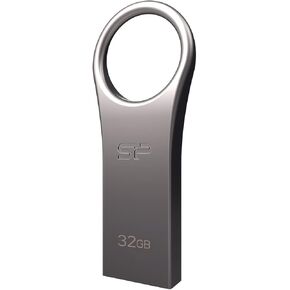 Silicon Power 32GB Jewel J80 USB 3.0 Flash Drive, Titanium (SP032GBUF3J80V1T)