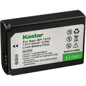 Kastar Battery 1-Pack Replacement for Samsung BP1310 BP-1310 BP-1310EP, ED-BP1310 EDBP1310 Battery, Samsung BC1310 BC-1310 Charger, Samsung NX5, NX10, NX11, NX20, NX100 Cameras