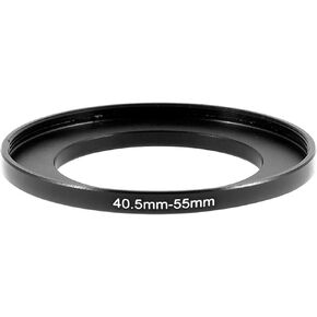 uxcell Metal Step Up Ring Adapter 40.5mm to 55mm for Camera, 40.5mm Male 55mm Female Stepping Camera Lens Filter, Black