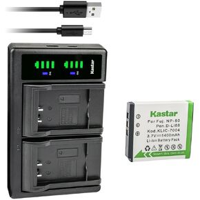Kastar 1-Pack SX-50 Battery and LTD2 USB Charger Replacement for SiOnyx Aurora SX-50 SX50 Battery, SiOnyx Aurora IR Night Vision Camera, SiOnyx Aurora Sport Water-Resistant IR Night Vision Camera